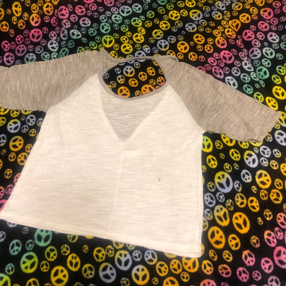 White/ Grey shirt